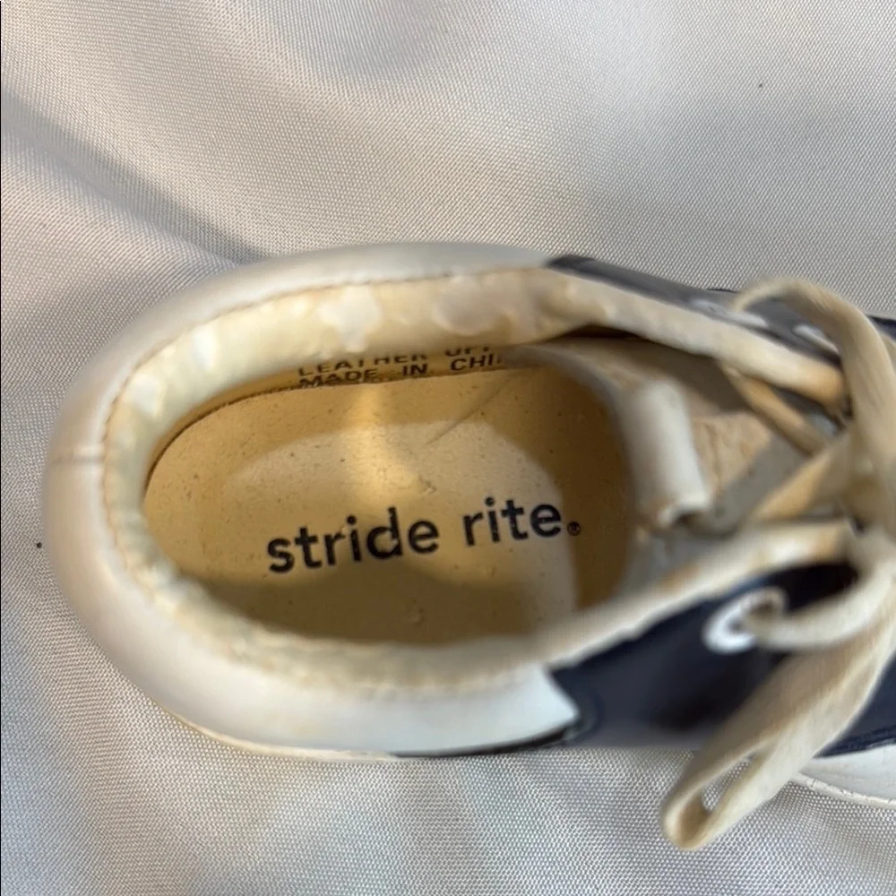 Vintage Stride Rite, Toddler/Baby Walking Saddle Shoes, Navy/White, sz 5 1/2 M